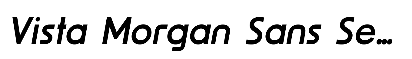 Vista Morgan Sans Semi Bold Italic